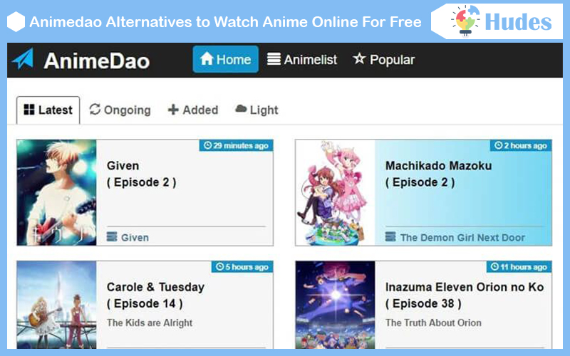 Animedao Alternatives to Watch Anime Online For Free