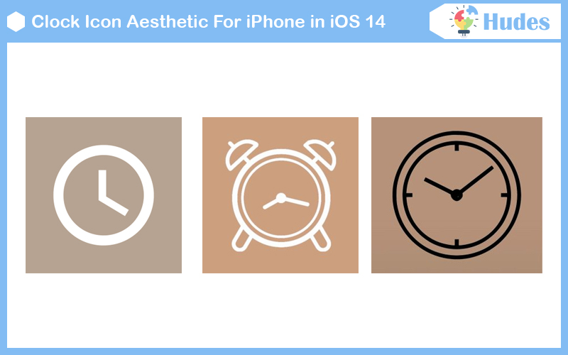 Clock Icon Aesthetic For iPhone in iOS 14